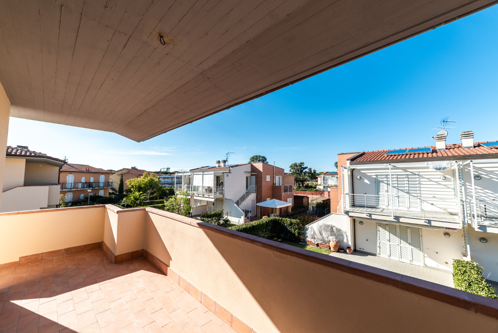 vista dagli appartamenti a Marina di Castagneto